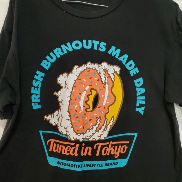 FRESH BURNOUTS OUT MADE DAILY TUNED IN TOKYO T-Shirt size M - Picture 4 of 13
